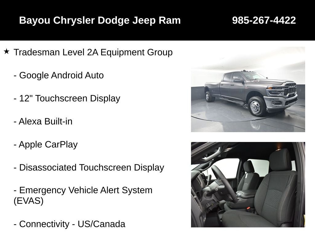 2026 RAM Ram 3500 RAM 3500 TRADESMAN CREW CAB 4X4 8' BOX