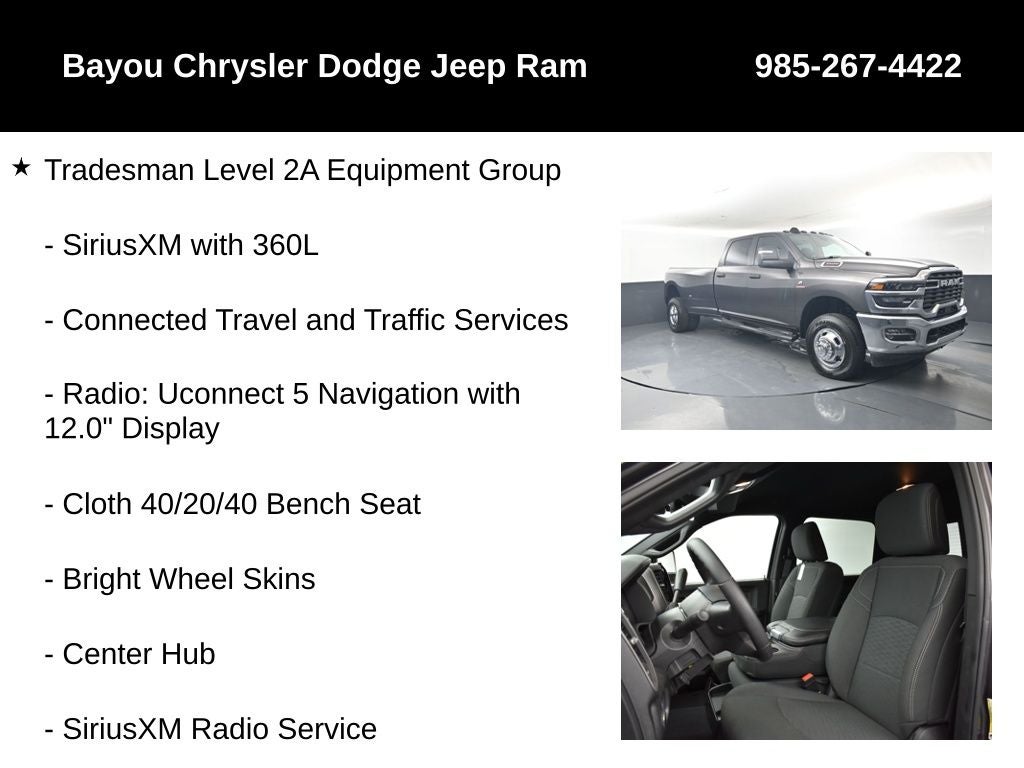 2026 RAM Ram 3500 RAM 3500 TRADESMAN CREW CAB 4X4 8' BOX