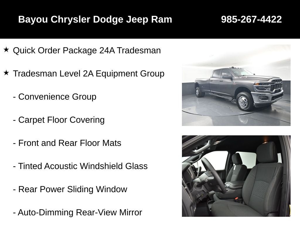 2026 RAM Ram 3500 RAM 3500 TRADESMAN CREW CAB 4X4 8' BOX