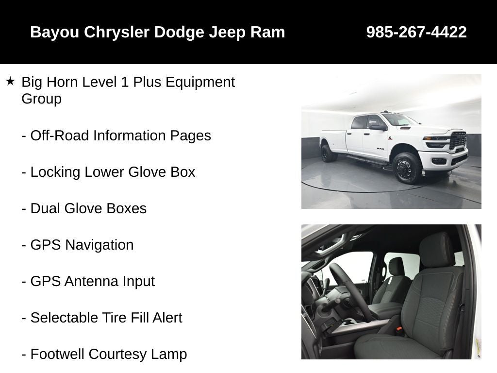 2026 RAM Ram 3500 RAM 3500 BIG HORN CREW CAB 4X4 8' BOX