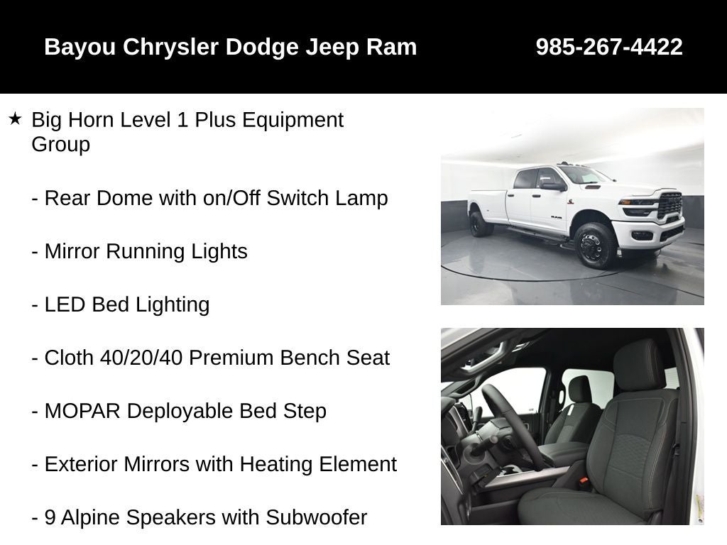 2026 RAM Ram 3500 RAM 3500 BIG HORN CREW CAB 4X4 8' BOX