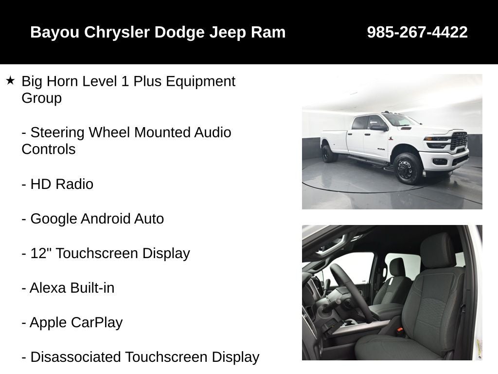 2026 RAM Ram 3500 RAM 3500 BIG HORN CREW CAB 4X4 8' BOX