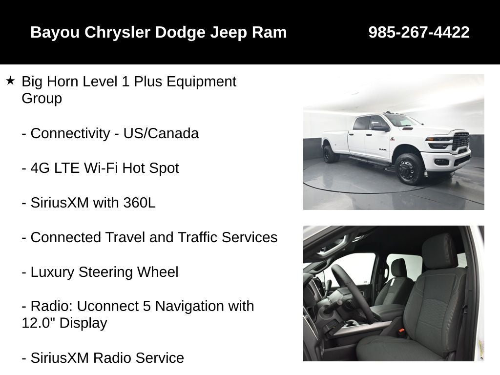 2026 RAM Ram 3500 RAM 3500 BIG HORN CREW CAB 4X4 8' BOX
