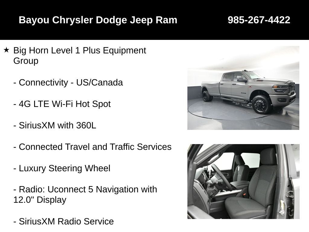 2026 RAM Ram 3500 RAM 3500 BIG HORN CREW CAB 4X4 8' BOX