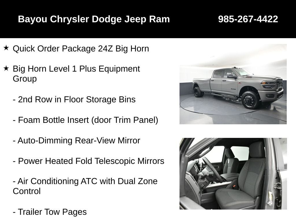 2026 RAM Ram 3500 RAM 3500 BIG HORN CREW CAB 4X4 8' BOX