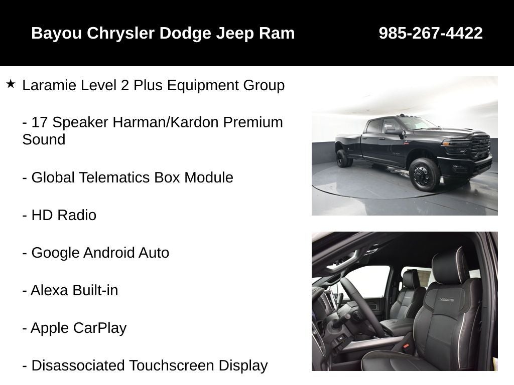 2026 RAM Ram 3500 RAM 3500 LARAMIE CREW CAB 4X4 8' BOX