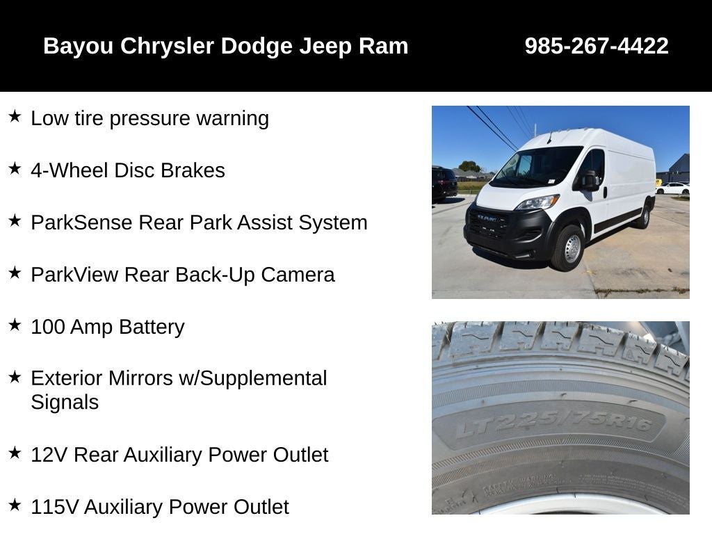 2026 RAM Ram ProMaster RAM PROMASTER 2500 TRADESMAN CARGO VAN HIGH ROOF 159' WB