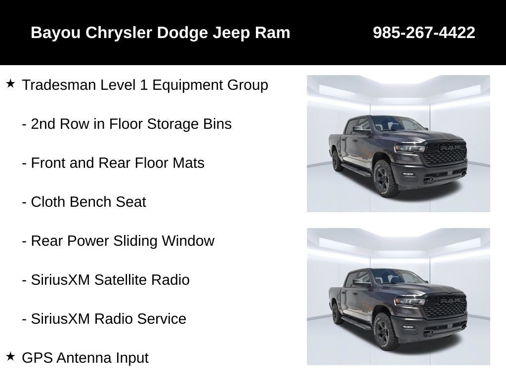 2026 RAM Ram 1500 RAM 1500 WARLOCK CREW CAB 4X4 5'7' BOX