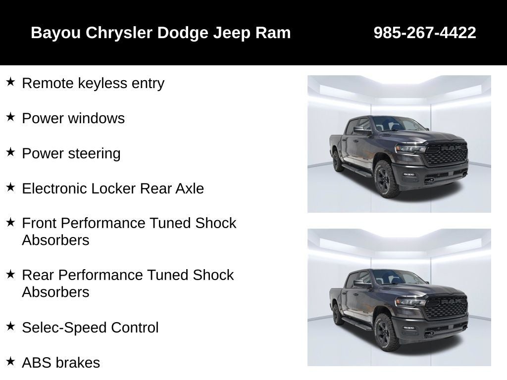 2026 RAM Ram 1500 RAM 1500 WARLOCK CREW CAB 4X4 5'7' BOX