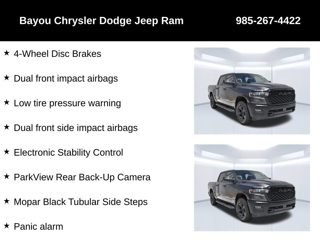 2026 RAM Ram 1500 RAM 1500 WARLOCK CREW CAB 4X4 5'7' BOX