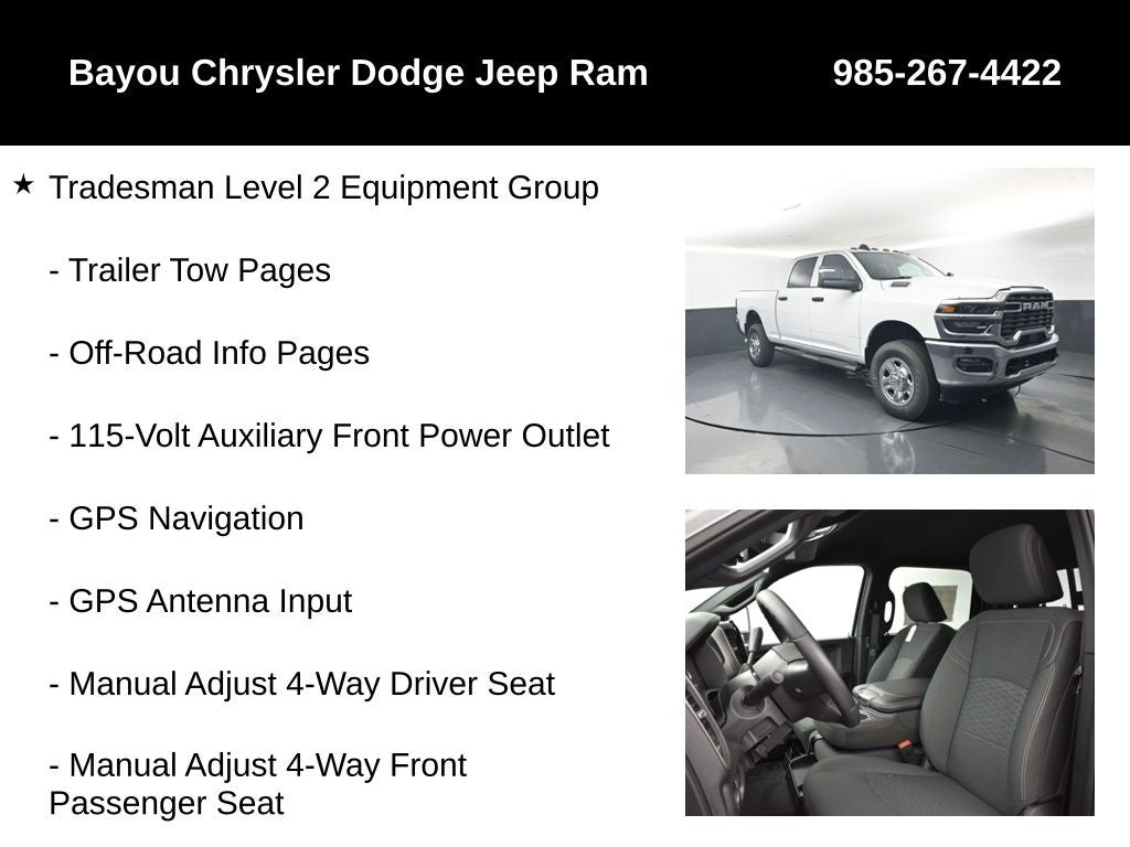 2026 RAM Ram 2500 RAM 2500 TRADESMAN CREW CAB 4X4 6'4' BOX