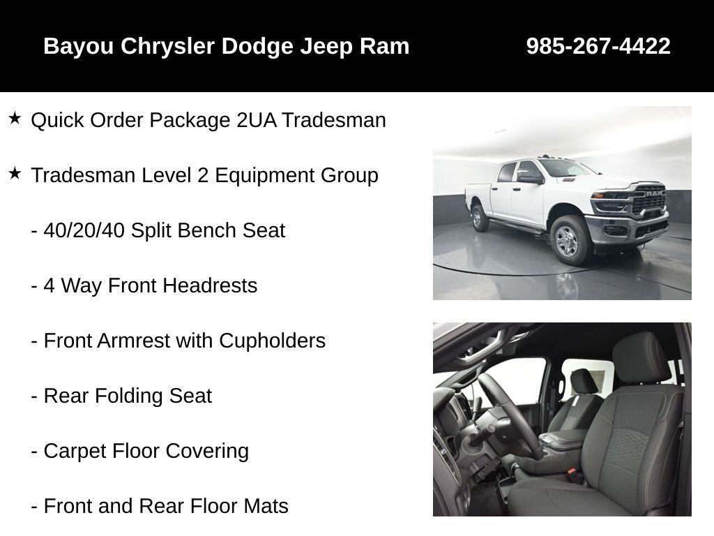 2026 RAM Ram 2500 RAM 2500 TRADESMAN CREW CAB 4X4 6'4' BOX