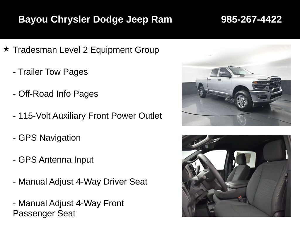 2026 RAM Ram 2500 RAM 2500 TRADESMAN CREW CAB 4X4 6'4' BOX