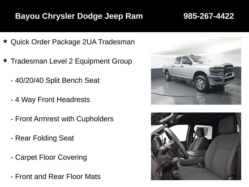 2026 RAM Ram 2500 RAM 2500 TRADESMAN CREW CAB 4X4 6'4' BOX