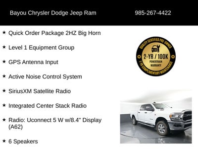2024 RAM 2500 Big Horn Crew Cab 4x4 6'4' Box