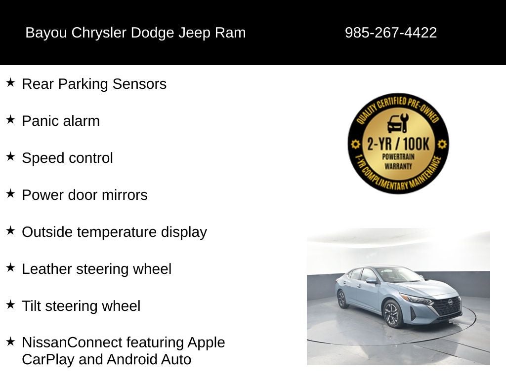 2024 Nissan Sentra SV Xtronic CVT