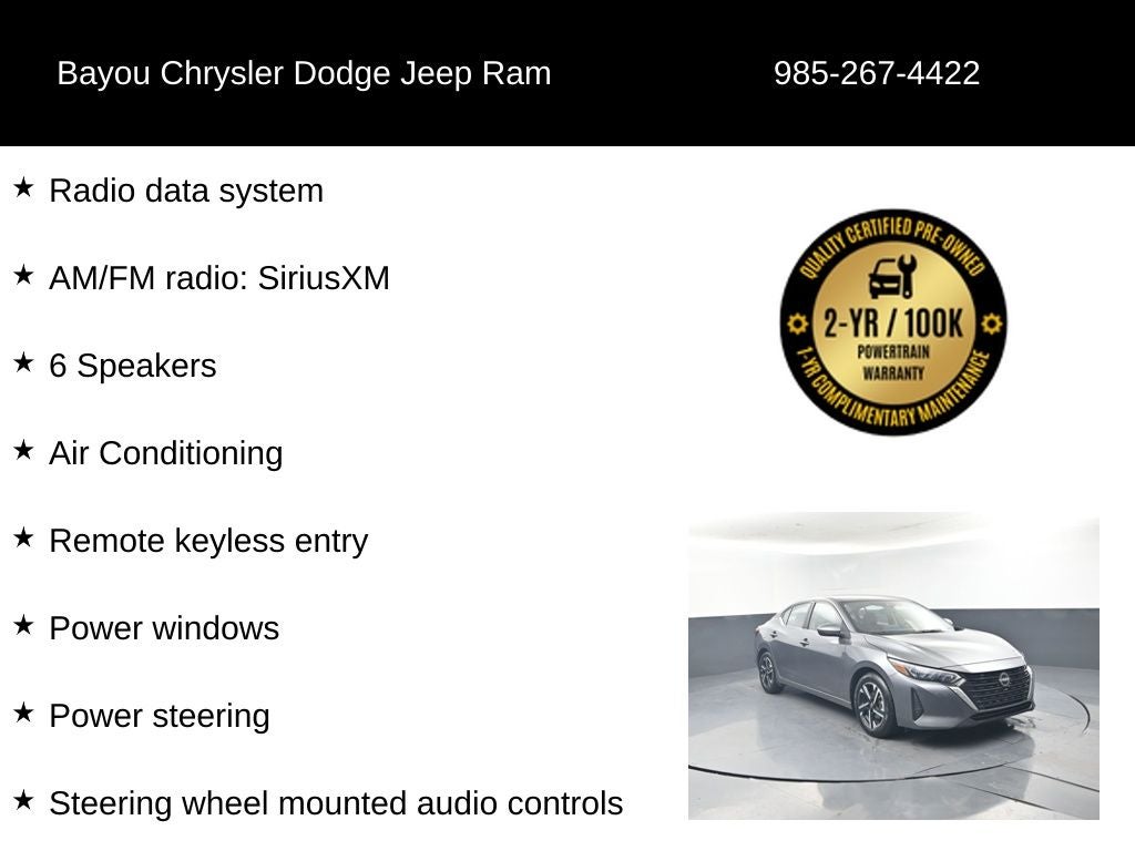 2024 Nissan Sentra SV Xtronic CVT