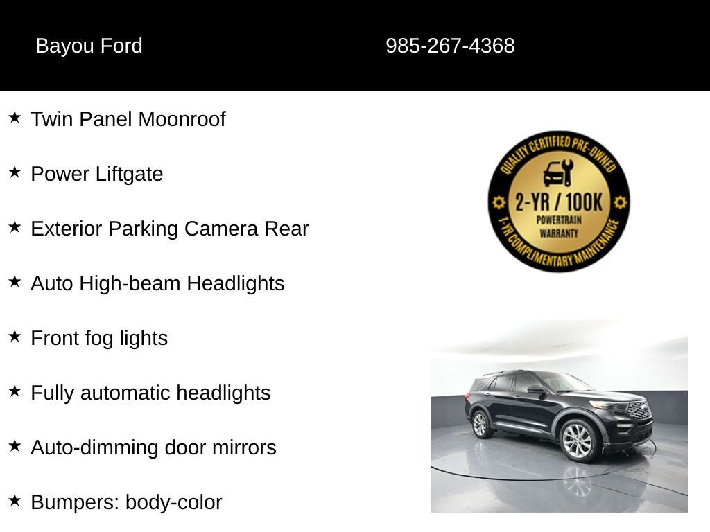 2021 Ford Explorer Platinum 601A