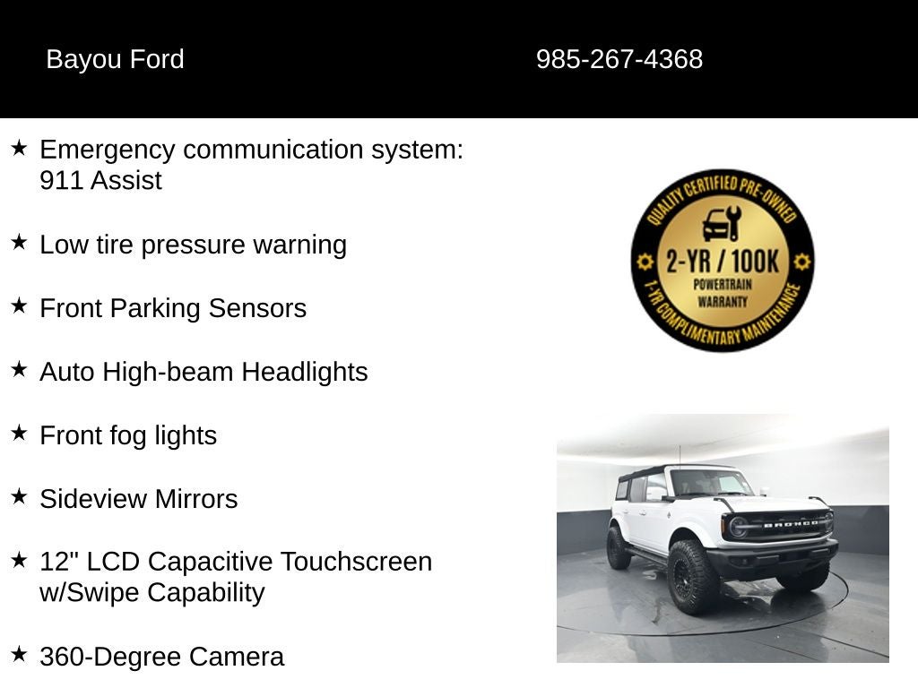 2022 Ford Bronco Outer Banks 313A