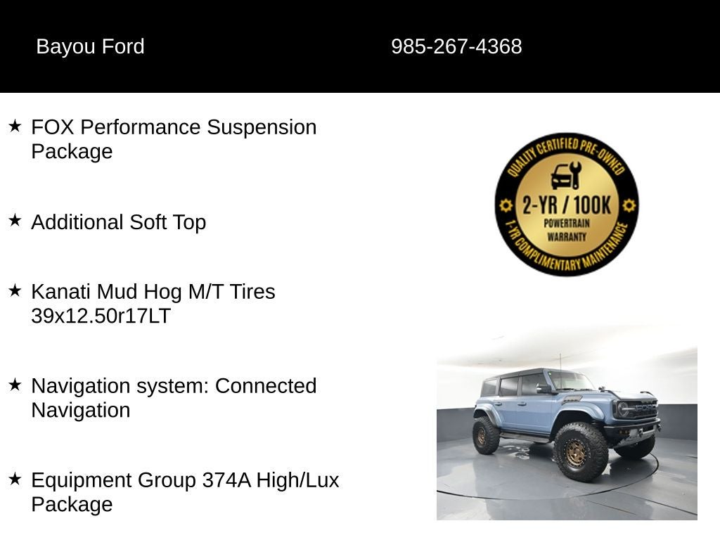 2024 Ford Bronco Raptor
