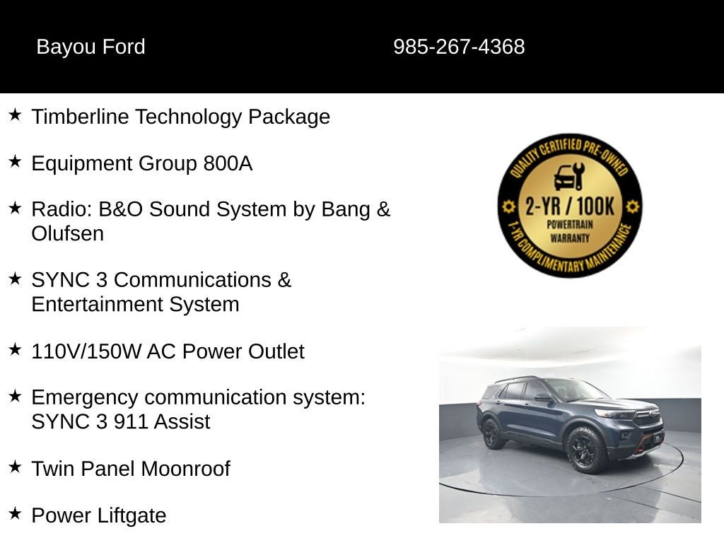 2023 Ford Explorer Timberline 800A