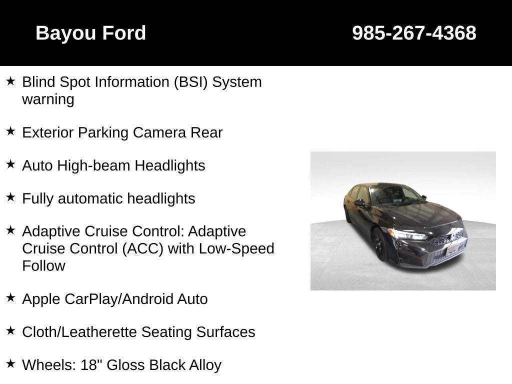 2025 Honda Civic Sport