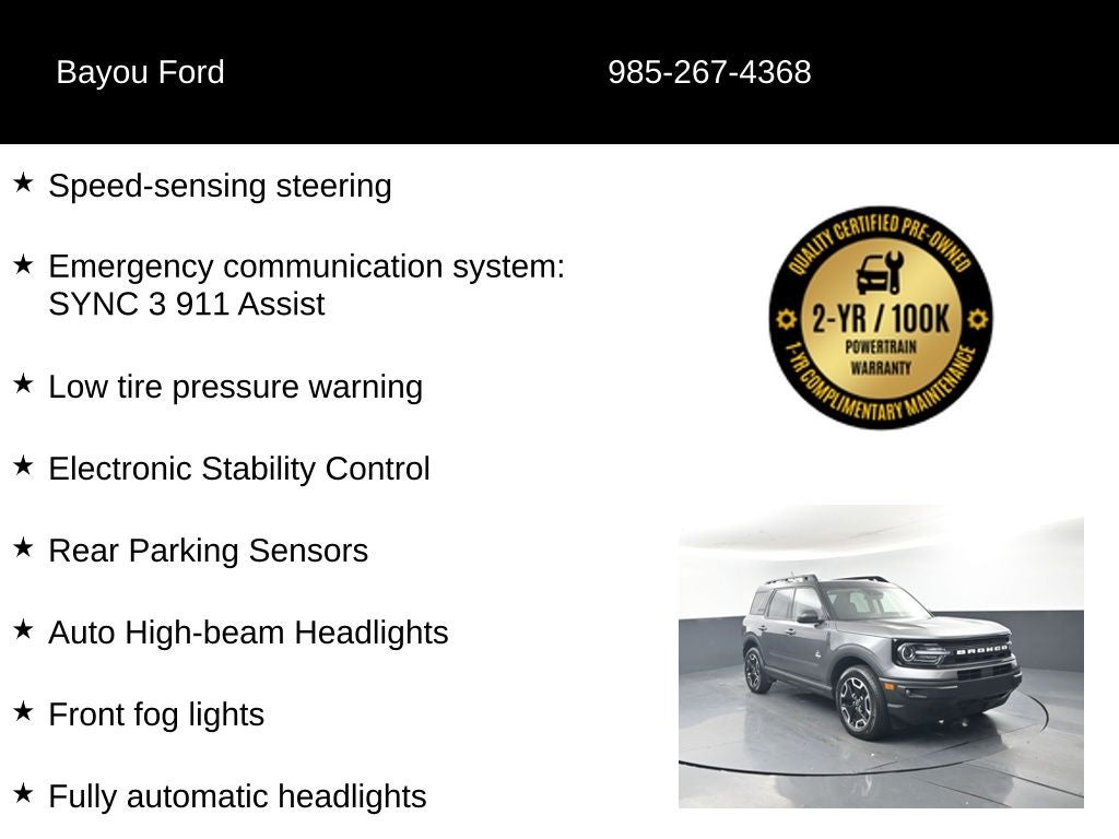 2024 Ford Bronco Sport Outer Banks 300A