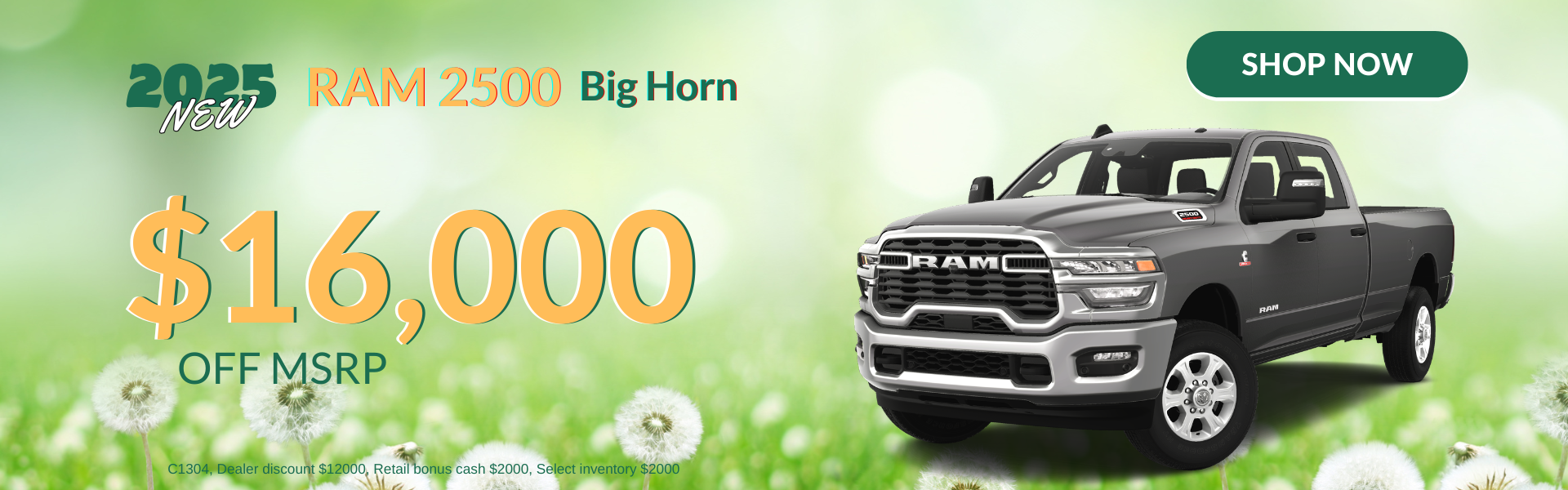 $16,000 off Ram 2500