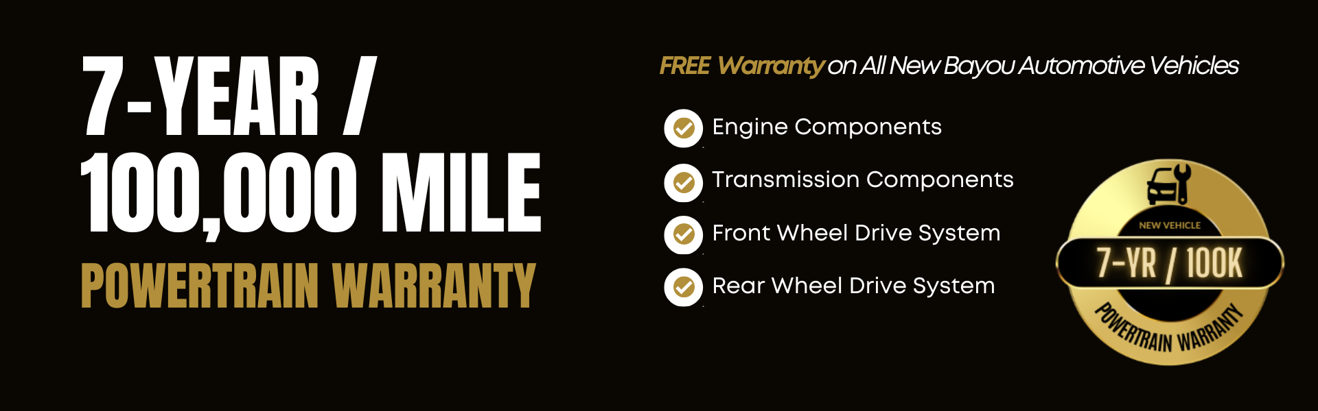 Million Mile Warranty