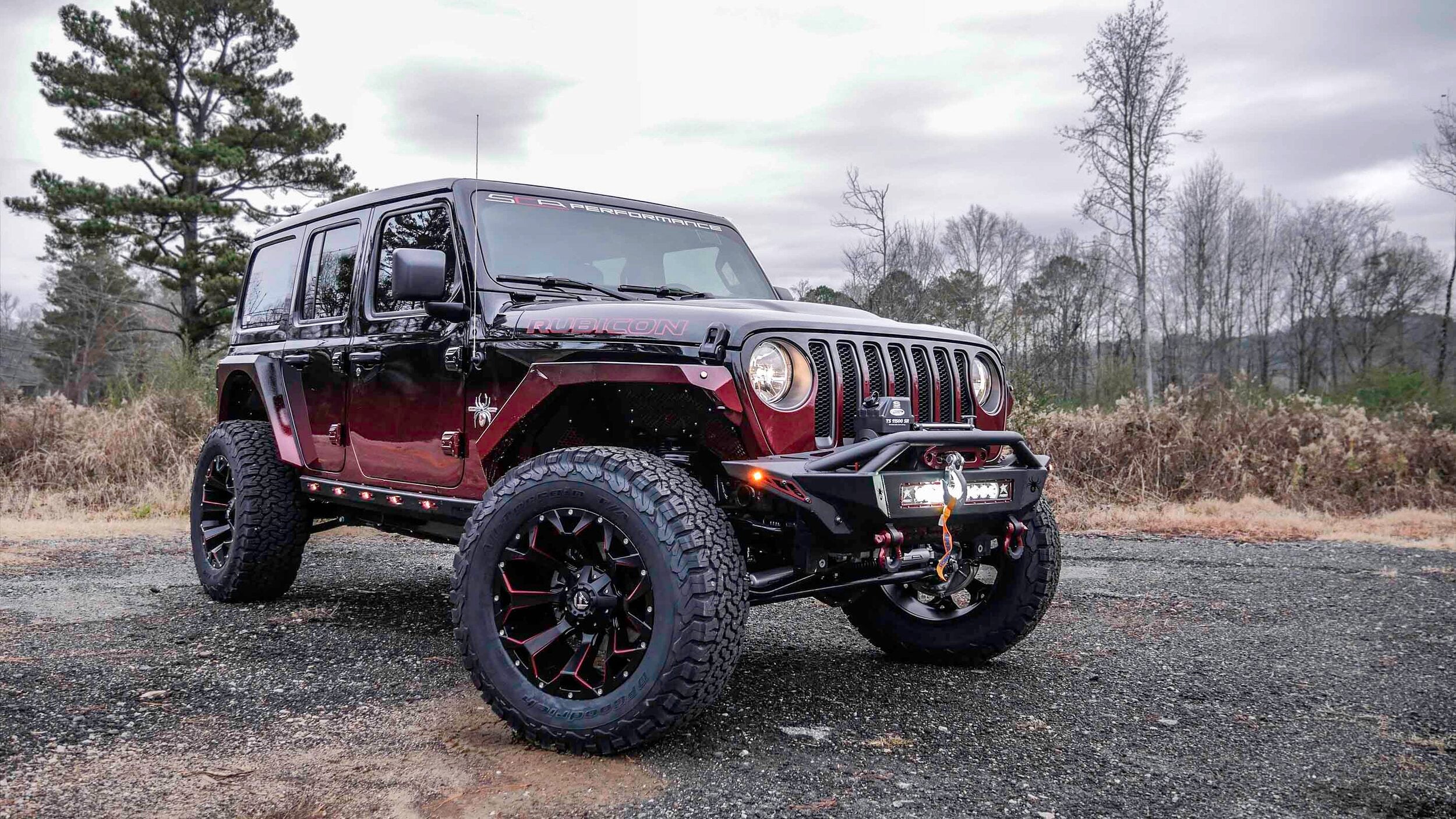 Jeep Black Widow red front